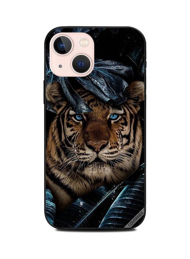 كوفرنيكس غطاء حماية واقٍ بطبعة بتصميم صورة فهد لهاتف أبل آيفون 13 ميني متعدد الألوان - Image 1