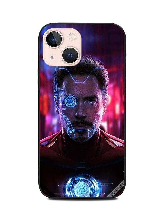 كوفرنيكس غطاء حماية واقٍ بطبعة بتصميم العين العلمية لشخصية آيرون مان لهاتف أبل آيفون 13 ميني متعدد الألوان - Image 1