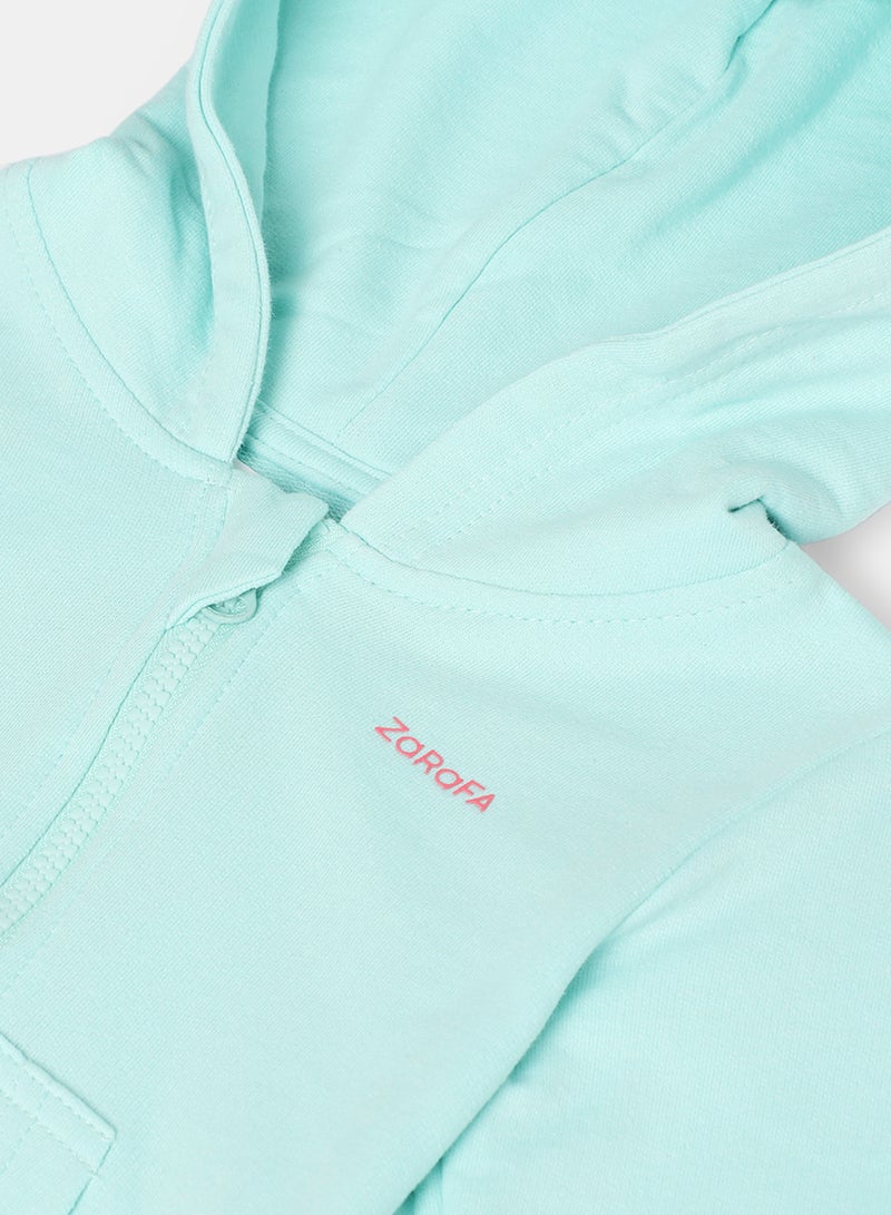 Long Sleeve Zip Up Hoodie Sky Blue - v1632751439/N50852684V_4