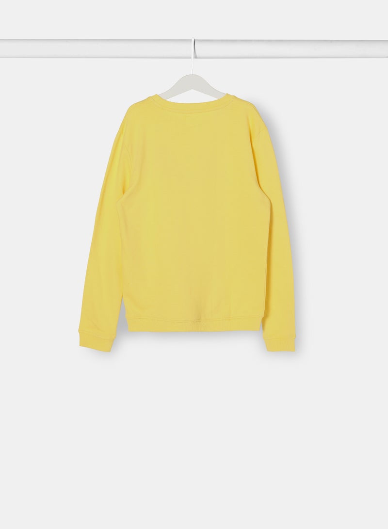 NEON - Girls Sweatshirt Prime Rose Yellow - Image 1