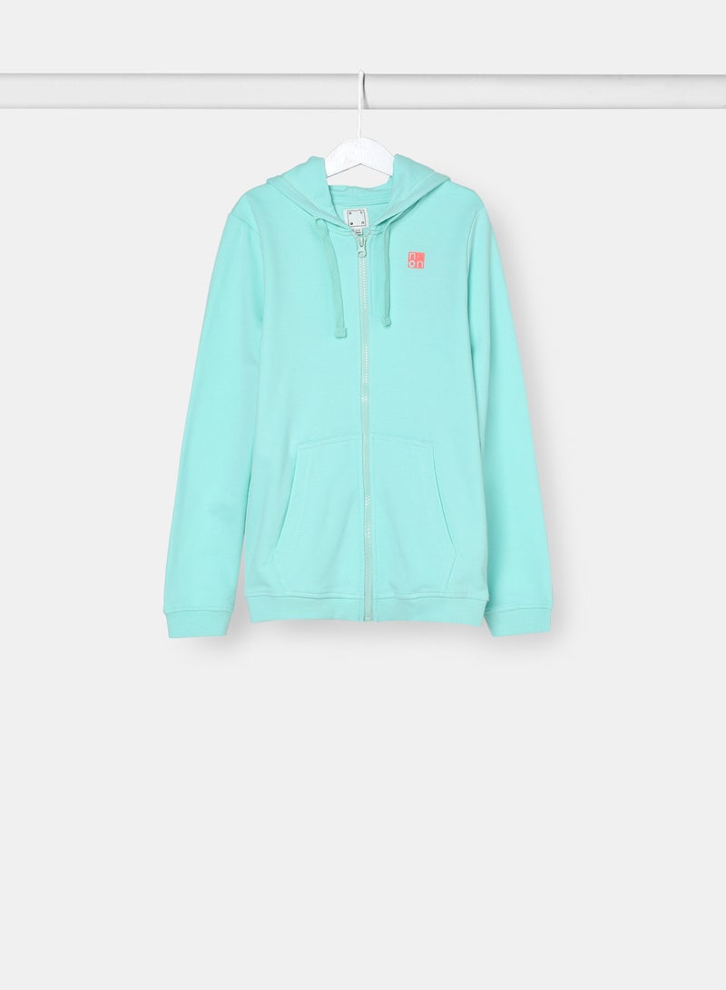 Girls Hoodie Aqua Blue - v1632751463/N50853139V_1