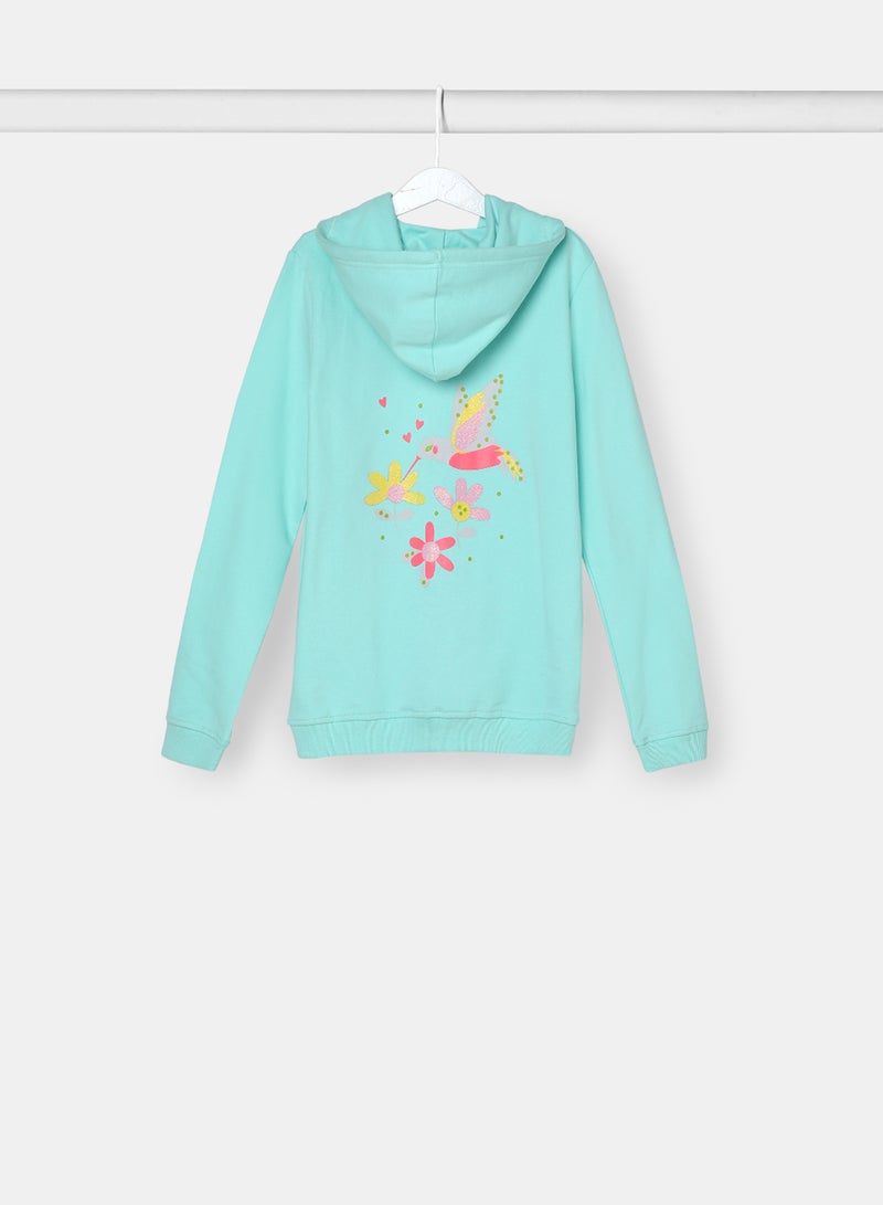 Girls Hoodie Aqua Blue - v1632751464/N50853139V_2