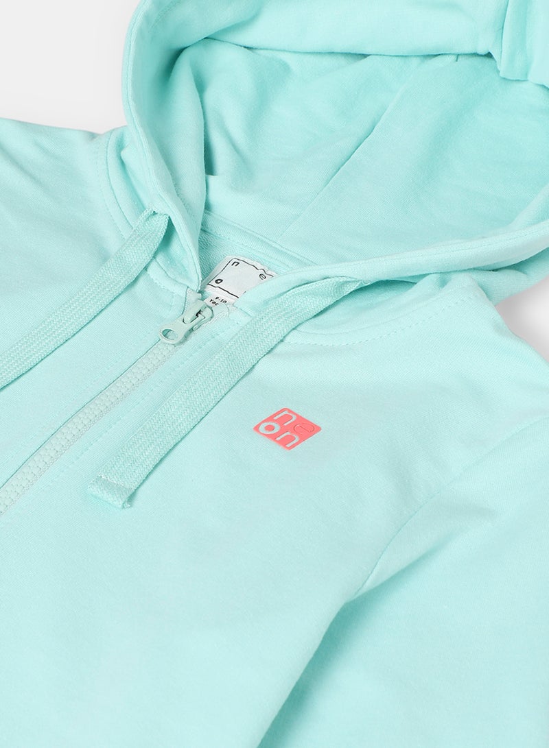 Girls Hoodie Aqua Blue - v1632751465/N50853139V_4