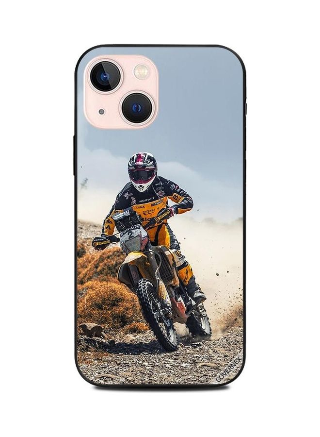 Covernex Dirt Bike Printed Protective Case Cover For Apple iPhone 13 Mini Multicolour - Image 1