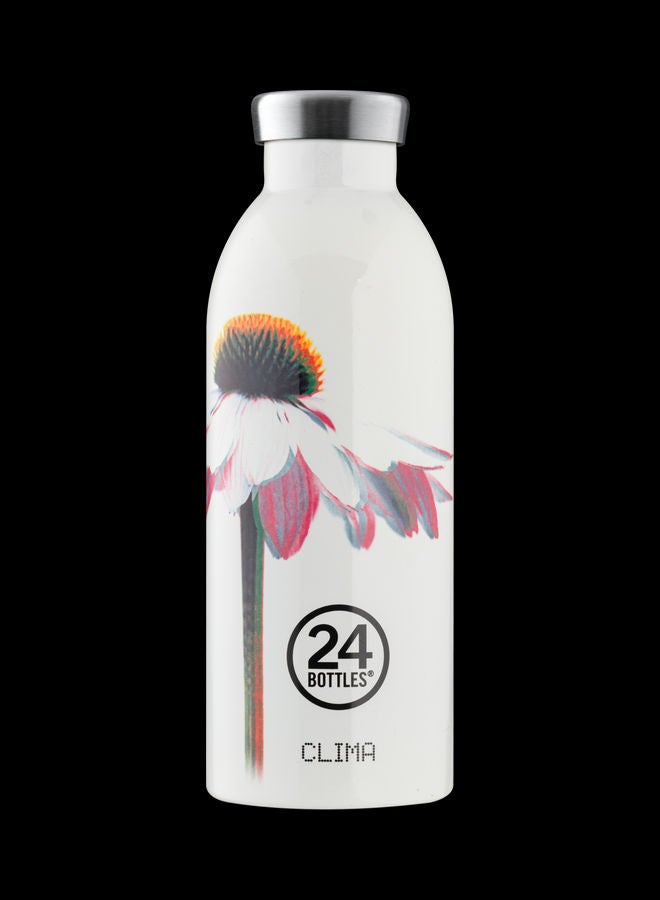 24Bottles - Love Song Clima Double Walled Insulated Stainless Steel Water Bottle White 7.3 x 20.5cm - Image 1