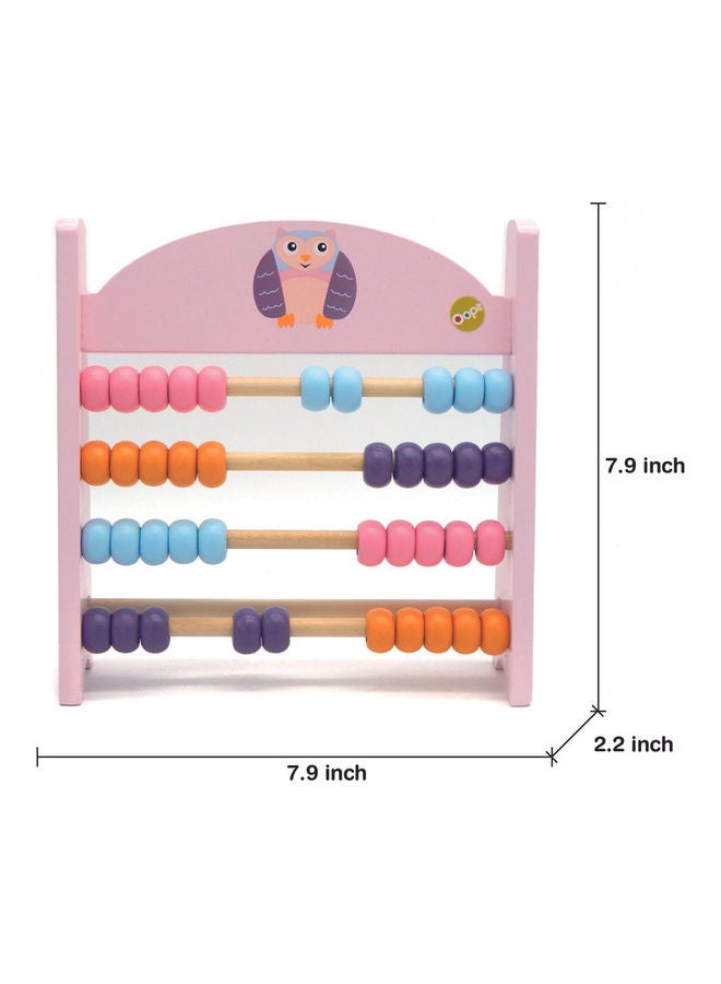 Oops! Count with me Wooden Colourful Abacus Owl Toy For Kids 20cm - Image 1