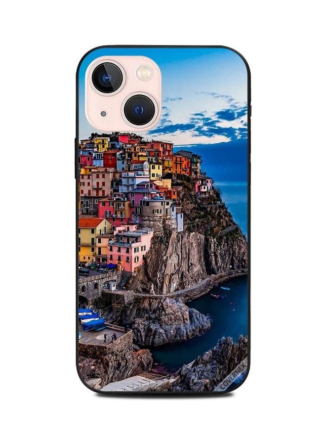 Covernex Houses On The Sea Printed Protective Case Cover For Apple iPhone 13 Mini Multicolour - Image 1