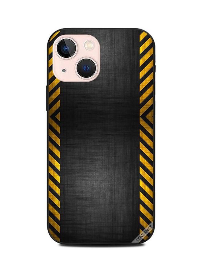 Covernex Apple iPhone 13 Mini Protective Case Cover Printed Featuring Yellow Road Strips Pattern DESIGN_1512 - Image 1