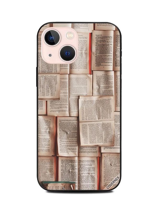 Covernex - Book Pages Pattern Protective Case Cover For Apple iPhone 13 Mini Multicolour - Image 1
