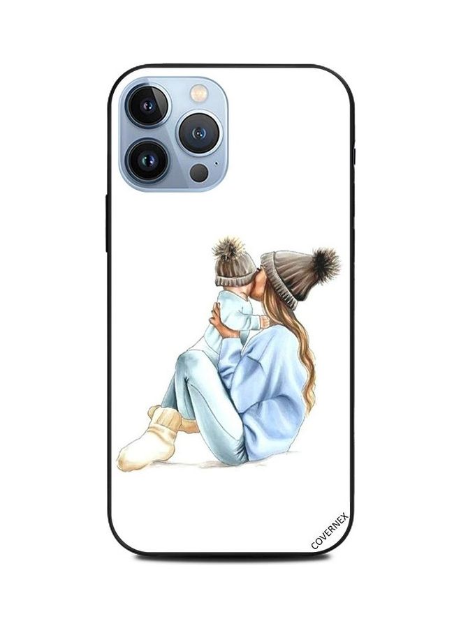 كوفرنيكس غطاء حماية واقٍ لهاتف أبل آيفون 13 برو ماكس بطبعة رسمة أم محبة لطفلها - Image 1