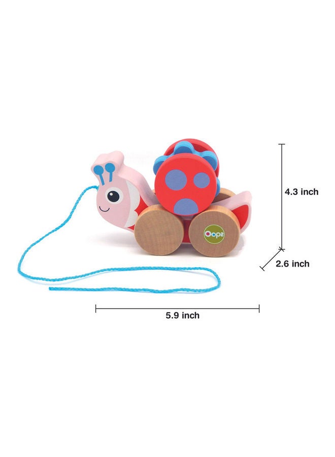 Oops! - Pull And Fun Ladybug Toy With Detachable Rotating Ball And Rattle 15cm - Image 1
