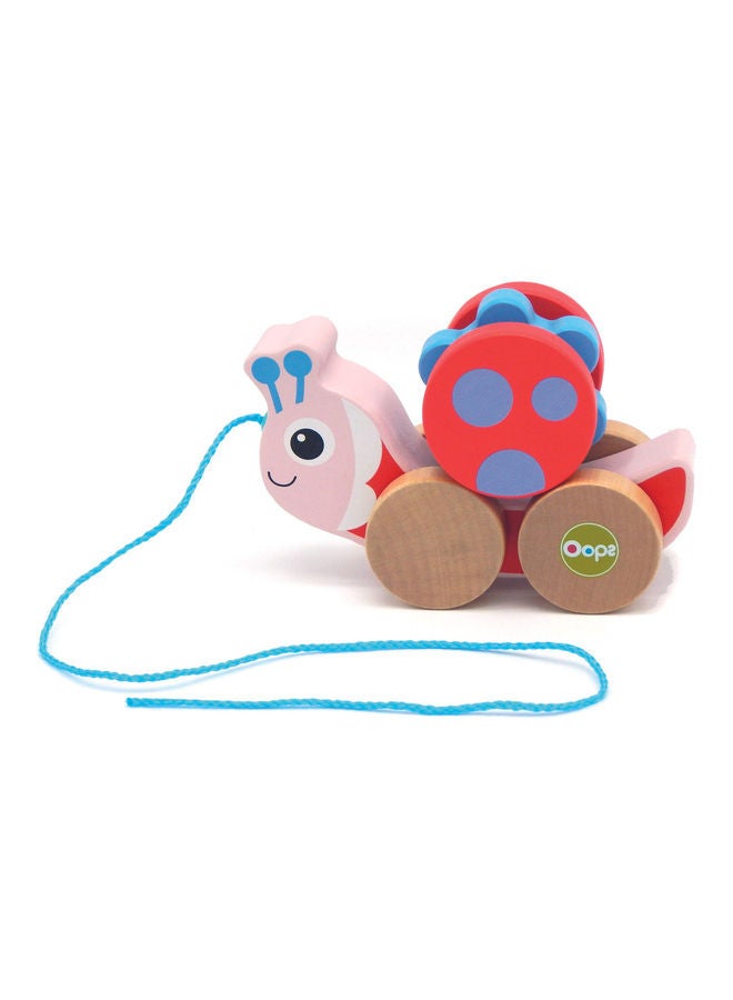 Oops! - Pull And Fun Ladybug Toy With Detachable Rotating Ball And Rattle 15cm - Image 1