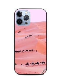 Rows Of Camels In Desert Printed Protective Case Cover For Apple iPhone 13 Pro Max Multicolour