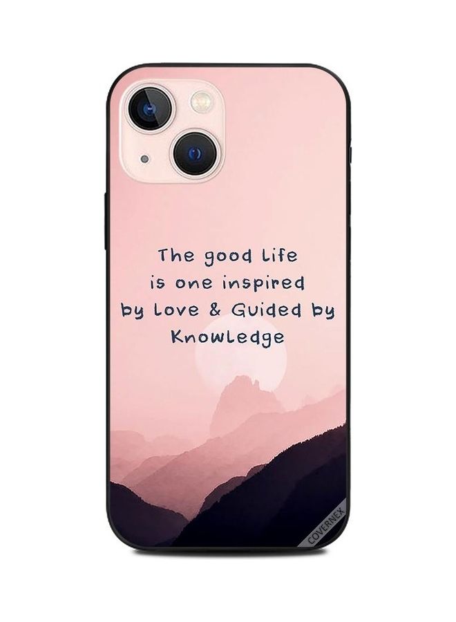 كوفرنيكس غطاء حماية بطبعة عبارة "Guided By Knowledge" لهاتف أبل آيفون 13 ميني متعدد الألوان - Image 1