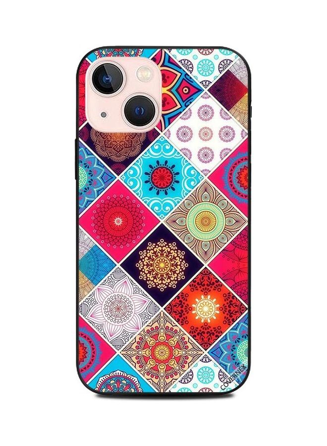 كوفرنيكس غطاء حماية واقٍ بطبعة أشكال زهور لهاتف أبل آيفون 13 ميني متعدد الألوان - Image 1