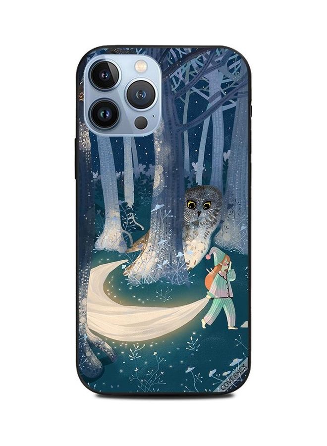 كوفرنيكس غطاء حماية واقٍ لهاتف أبل آيفون 13 برو ماكس تصميم بومة تحدق - Image 1