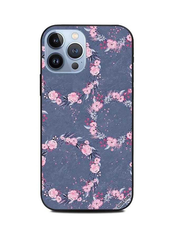 Covernex Round Floral Printed Protective Case Cover For Apple iPhone 13 Pro Max Multicolour - Image 1