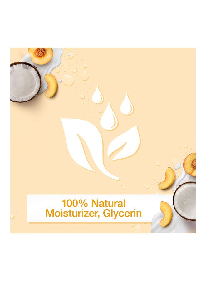 جونسون مرطب الجسم - غني بالفيتامينات، سموزي، لوشن مريح، زبادي، خوخ وجوز الهند - Image 3