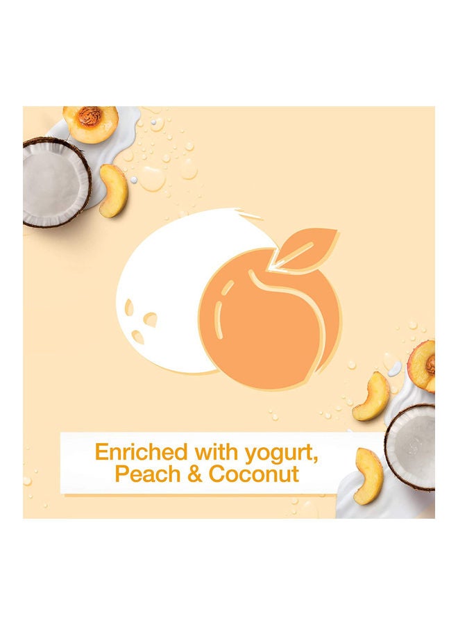 جونسون مرطب الجسم - غني بالفيتامينات، سموزي، لوشن مريح، زبادي، خوخ وجوز الهند - Image 4