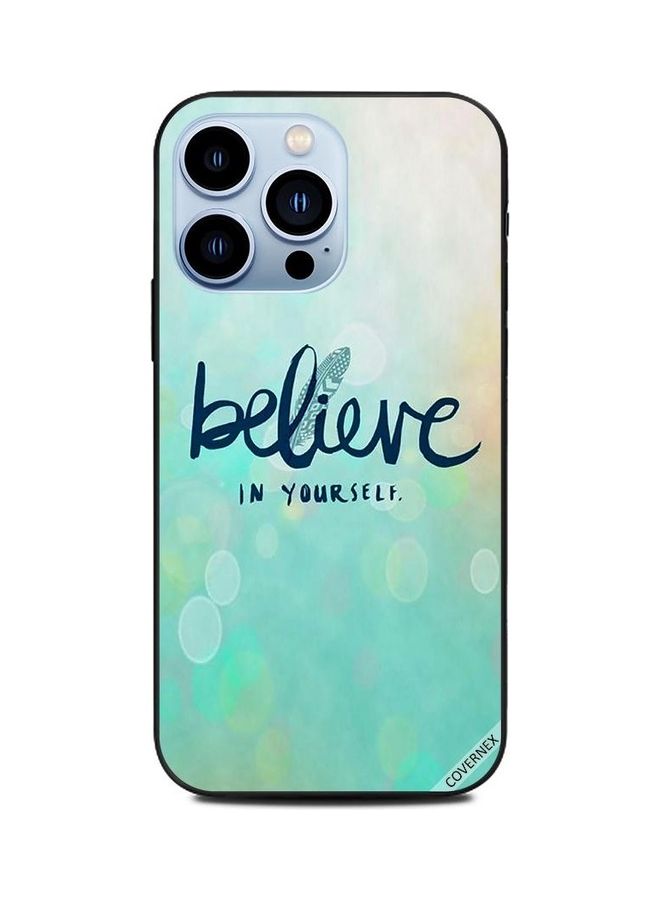 كوفرنيكس غطاء حماية واقٍ بطبعة عبارة "Believe In Yourself" لأبل آيفون 13 برو متعدد الألوان - Image 1