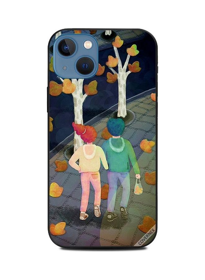 Covernex Walk And Chat Printed Protective Case Cover For Apple iPhone 13 Multicolour - Image 1