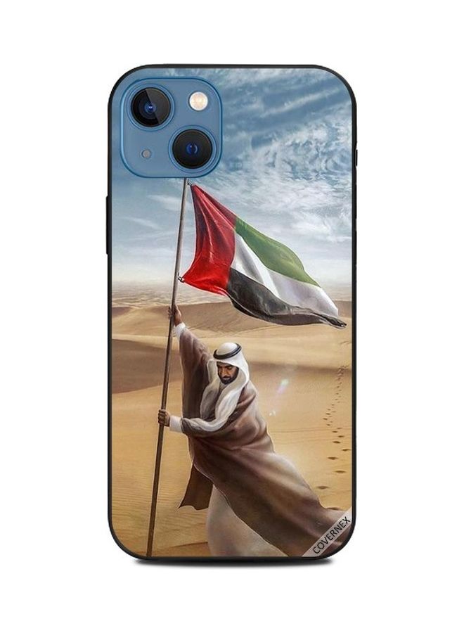 Covernex Apple iPhone 13 Protective Case Cover Printed Featuring Zayed Planted Uae Flag DESIGN_0488 - Image 1