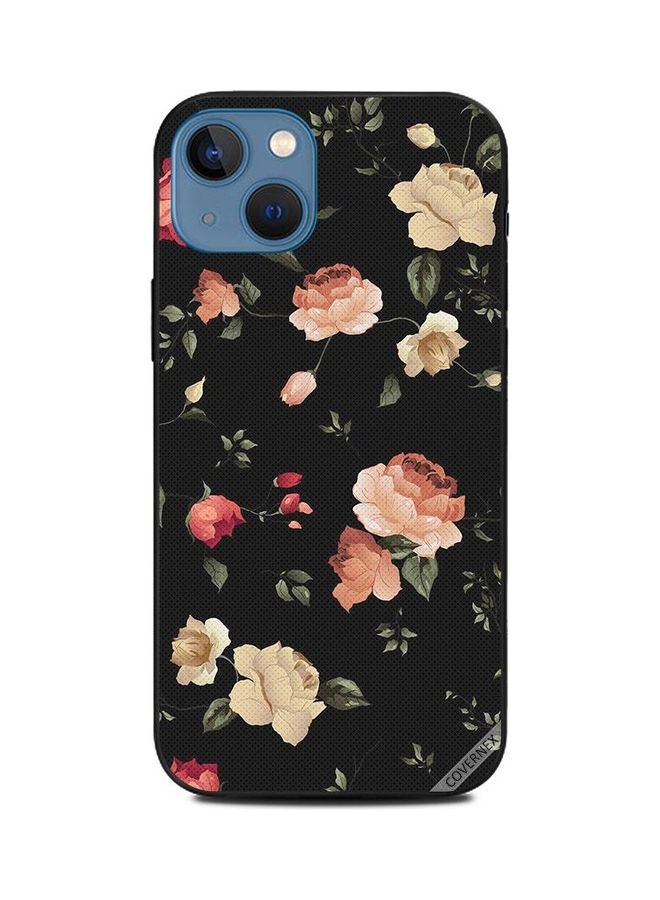 Covernex Lotus Pattern Printed Protective Case Cover For Apple iPhone 13 Multicolour  - Image 1
