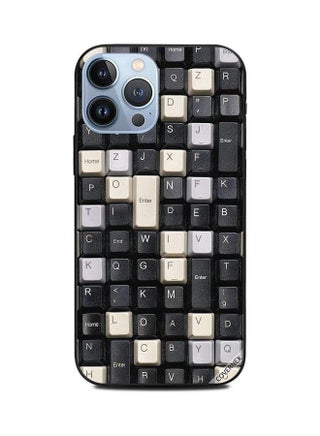 غطاء حماية واقٍ لهاتف أبل آيفون 13 برو ماكس بلاك آند وايت كيبورد باتنز - v1632755647/N51054262A_1