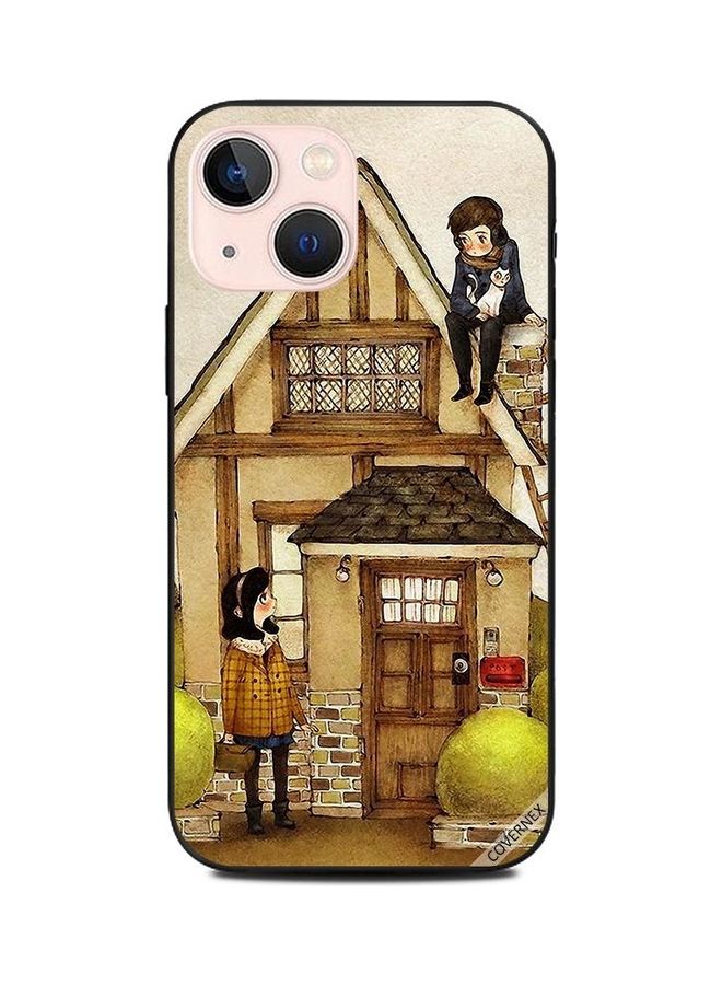 Covernex Chatting Outside House Printed Protective Case Cover For Apple iPhone 13 Mini Multicolour - Image 1