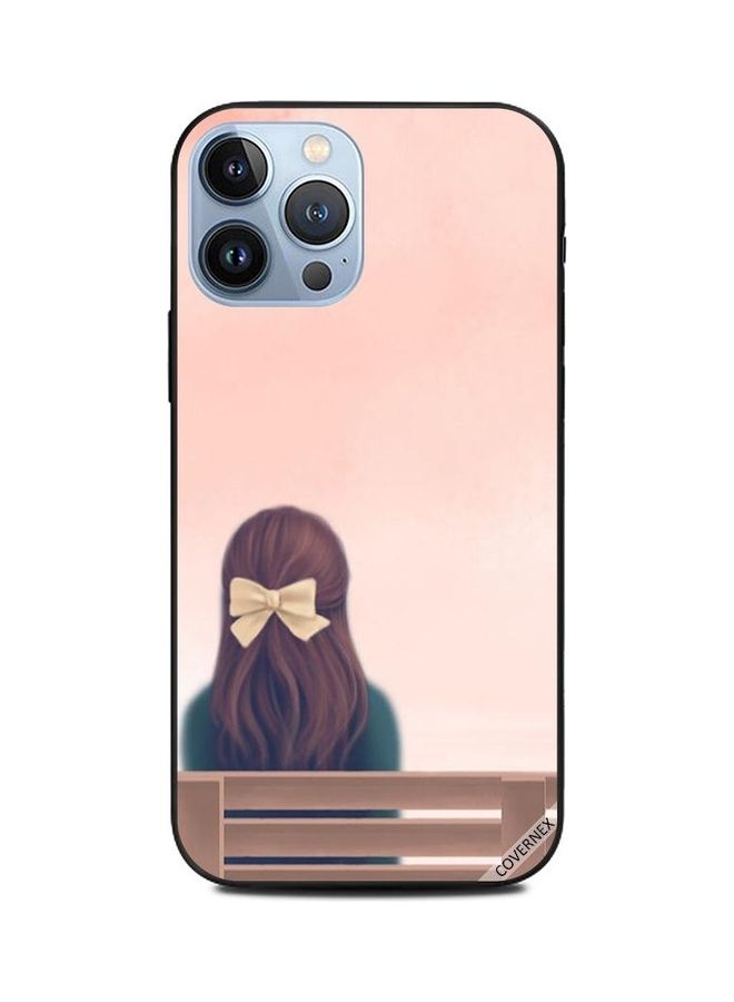 Covernex Protective Case Cover For Apple iPhone 13 Pro Max Lovely Girl Site On Bench - Image 1