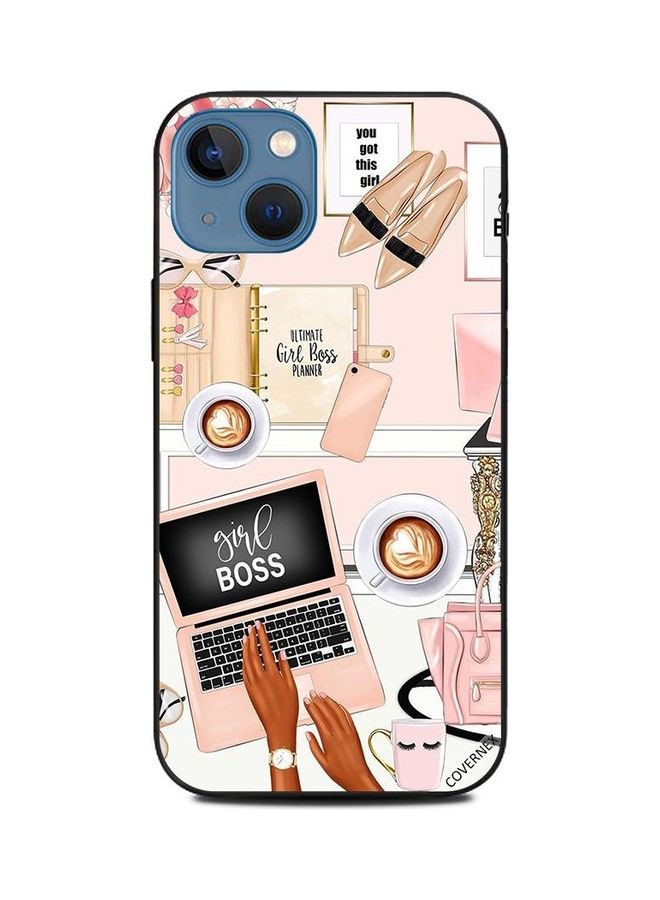 Covernex Ultimate Girl Boss Planner Printed Protective Case Cover For Apple iPhone 13 Multicolour - Image 1