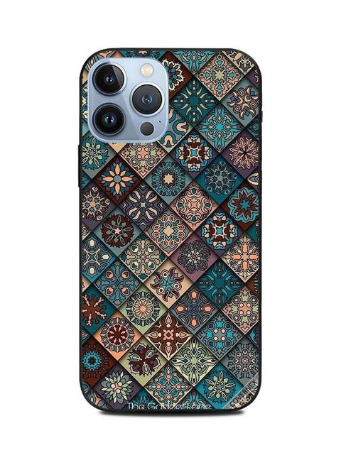 Protective Case Cover For Apple iPhone 13 Pro Max Bkuish Mandala Pattern