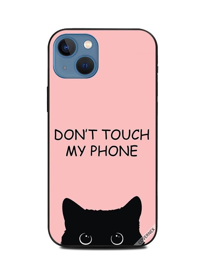 Covernex Protective Case Cover For Apple iPhone 13 Don't Touch My Phone Cat Pink - Image 1