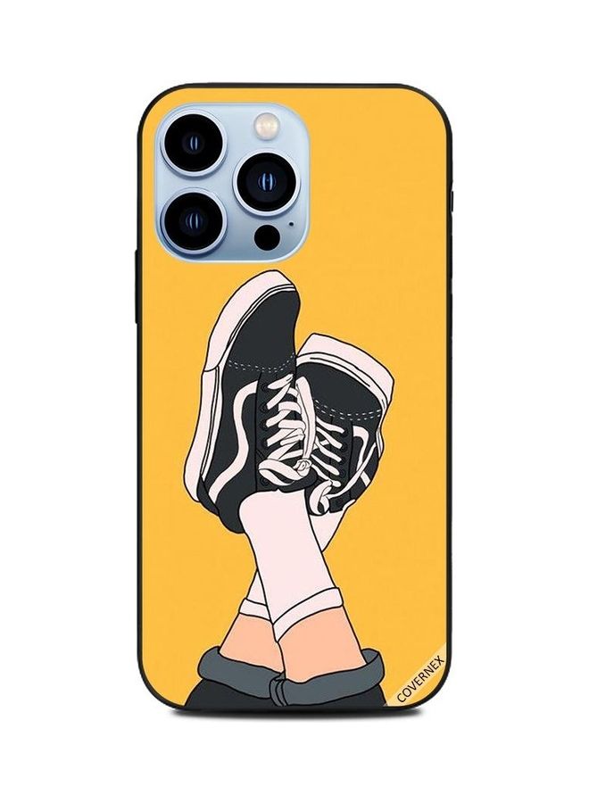 Covernex Protective Case Cover for Apple iPhone 13 Pro Canva Shoes From Bottom  - Image 1