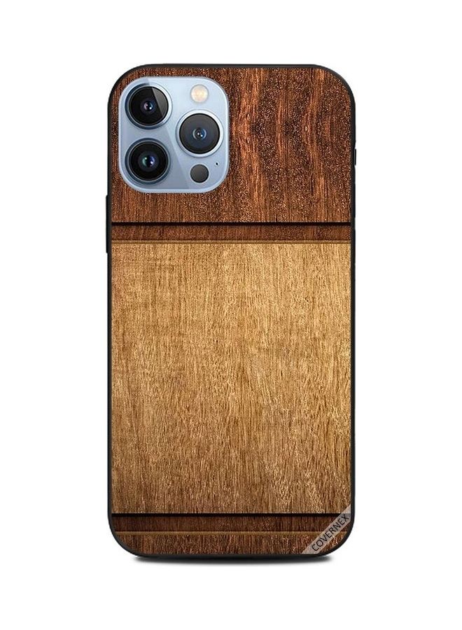 Covernex Protective Case Cover For Apple iPhone 13 Pro Max Two Strips In Wood - Image 1
