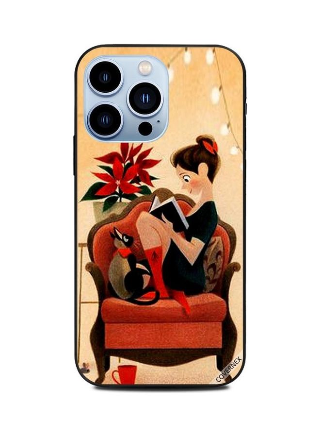 Covernex Apple iPhone 13 Pro Protective Case Cover Printed Featuring Girl Reading DESIGN_0897 - Image 1