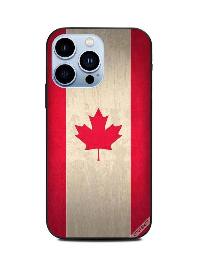 كوفرنيكس غطاء حماية واقٍ لهاتف أبل آيفون 13 برو بطبعة كلاسيكية لعلم كندا - Image 1
