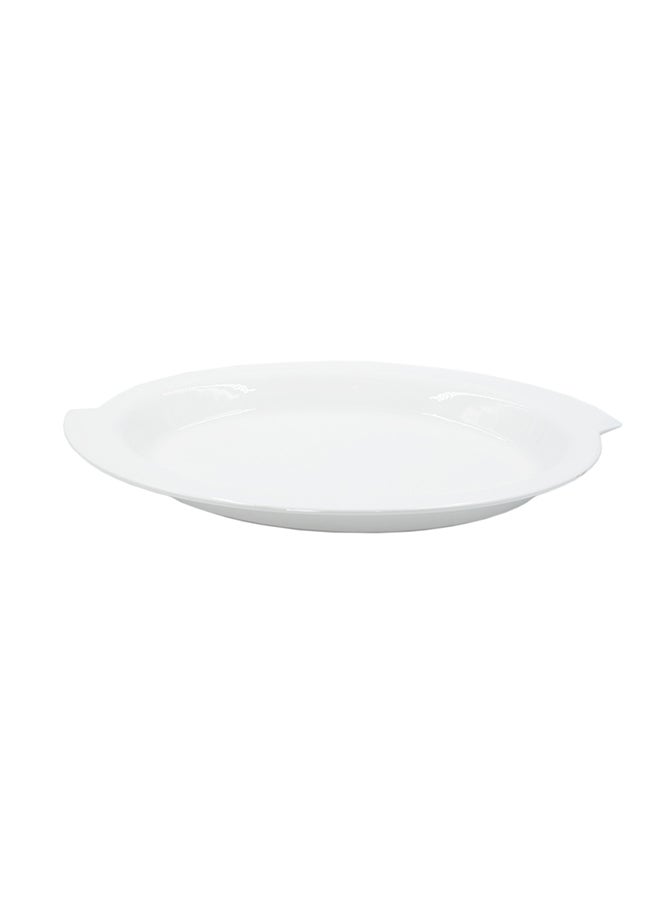 دانيا طبق كبير لتقديم الطعام أبيض 58x39سم - Image 1