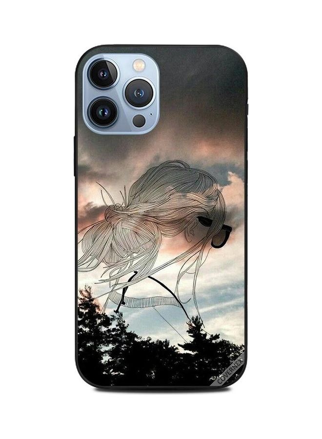 Covernex Protective Case Cover For Apple iPhone 13 Pro Max Doodle Girl From Right Back - Image 1