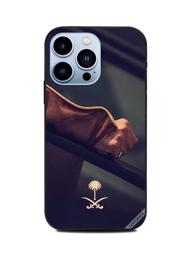 Covernex Protective Case Cover for Apple iPhone 13 Pro Hand & Saudi Arabia National Sign - Image 1