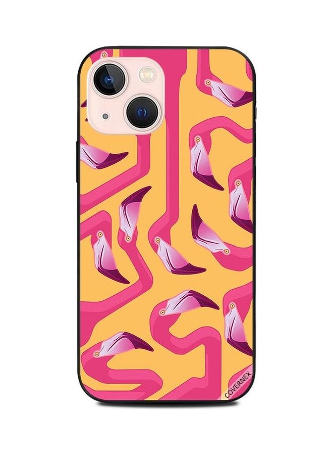 كوفرنيكس غطاء حماية واقٍ لهاتف أبل آيفون 13 ميني بطبعة تصميم بنمط فلامنغو - Image 1
