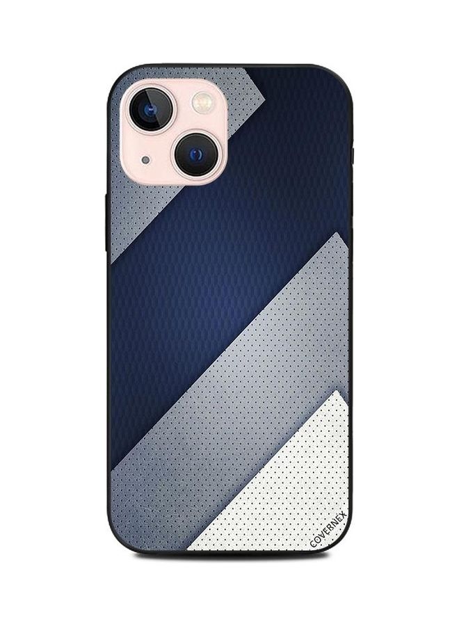 Covernex 9235 Dark Blue and Grey Leather Pattern - Image 1