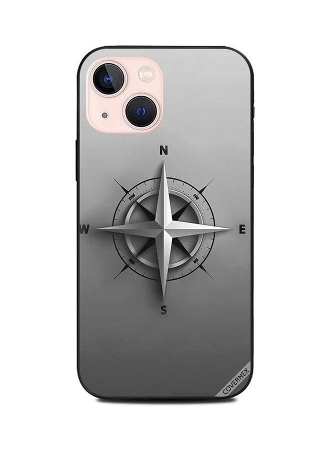 كوفرنيكس غطاء حماية واقٍ لهاتف أبل آيفون 13 ميني نمط بوصلة - Image 1