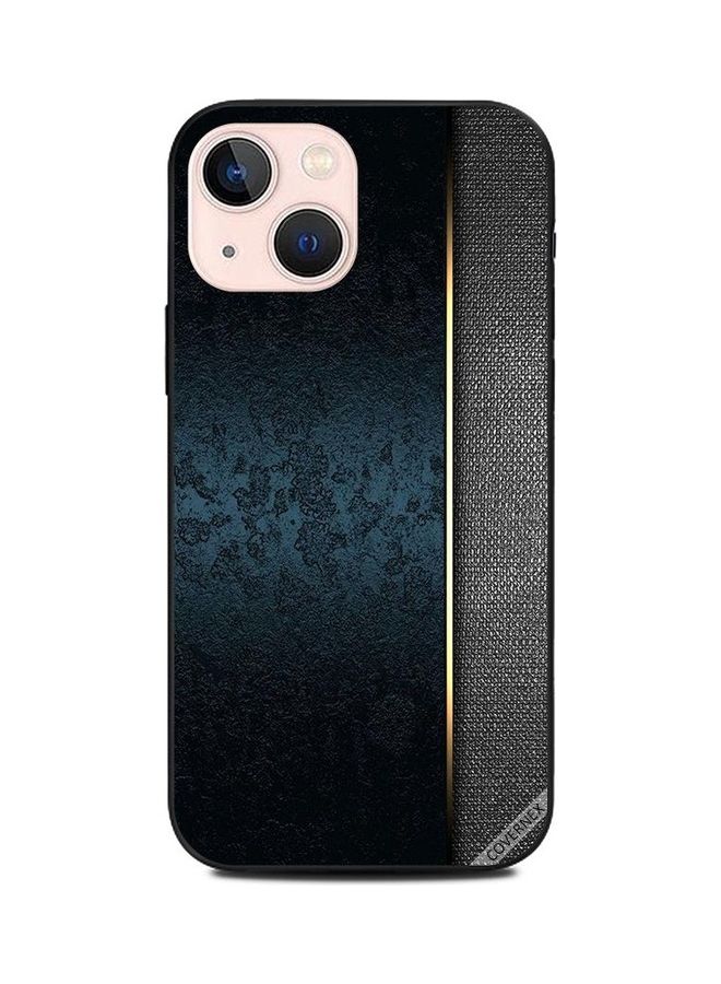 Covernex Protective Case Cover For Apple iPhone 13 Mini Dark Green Leather Pattern - Image 1