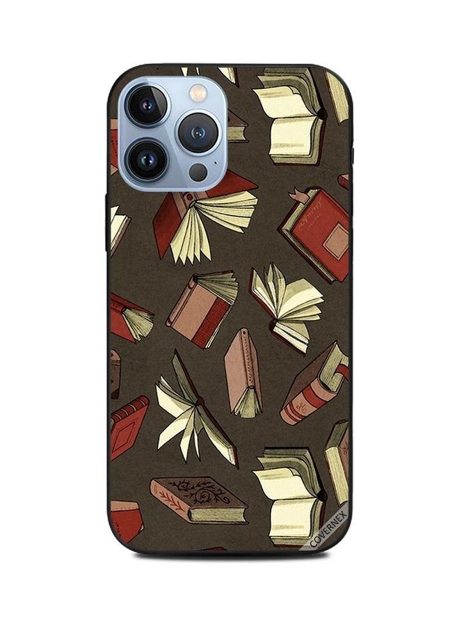 كوفرنيكس غطاء حماية واقٍ لهاتف أبل آيفون 13 برو ماكس بطبعة كتب مبعثرة - Image 1