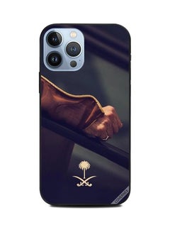 Protective Case Cover For Apple iPhone 13 Pro Max Hand and Saudi Arabia National Sign Multicolour
