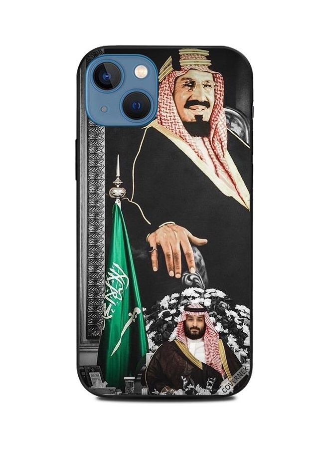 Covernex Protective Case Cover For Apple iPhone 13 Muhammad Bin Salman and King Abdul Aziz Multicolour - Image 1