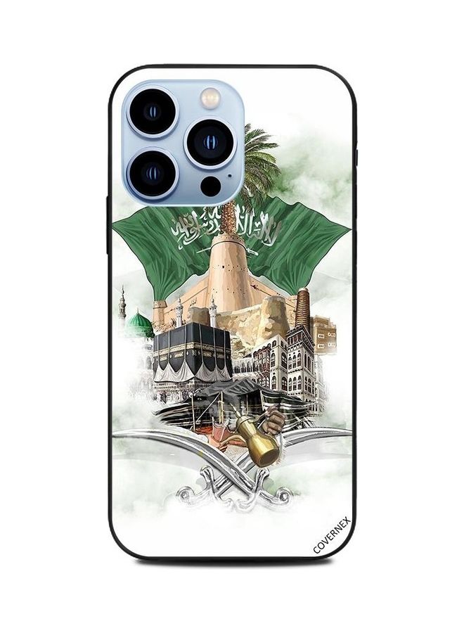 كوفرنيكس غطاء حماية واقٍ لهاتف أبل آيفون 13 برو بطبعة تحتوي على ما تشتهر به السعودية - Image 1