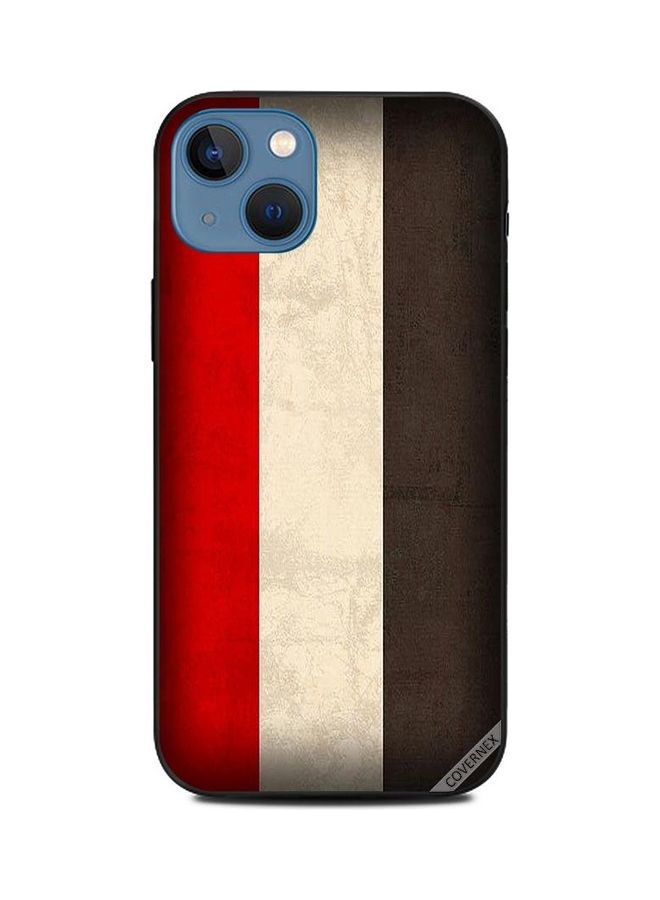 Covernex Protective Case Cover For Apple iPhone 13 Yemen Flag Vintage Multicolour  - Image 1