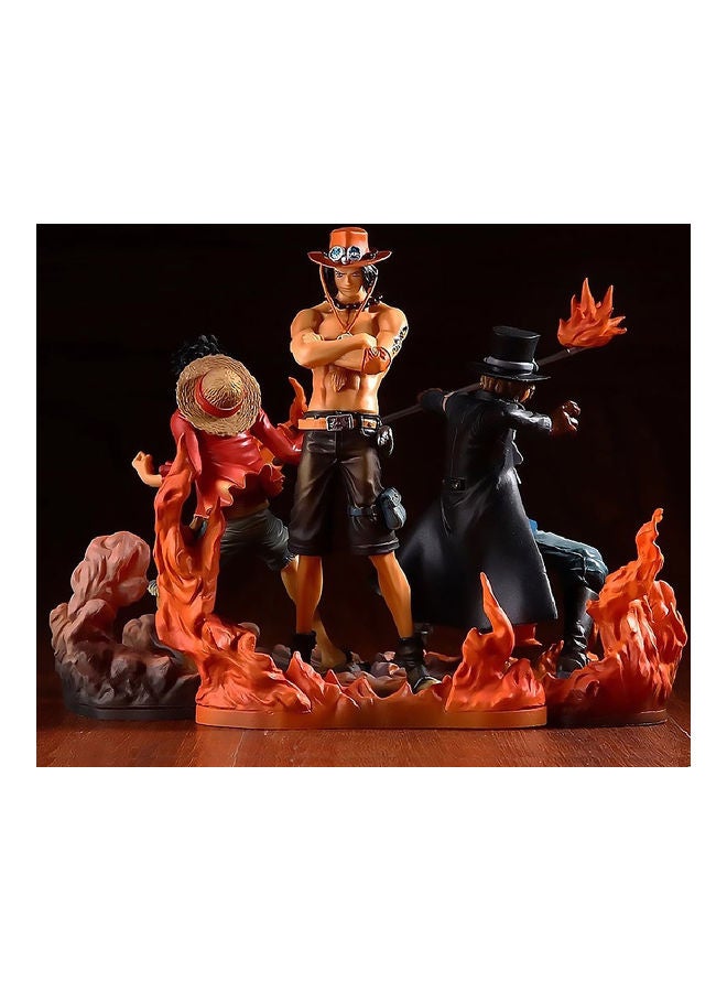 MissTiara Brotherhood Luffy Ace Sabo 3 In 1 Action Figures Anime Figure Toy 14-17cm  - Image 4